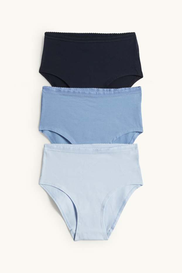 Donna - Confezione da 3 - slip - azzurro