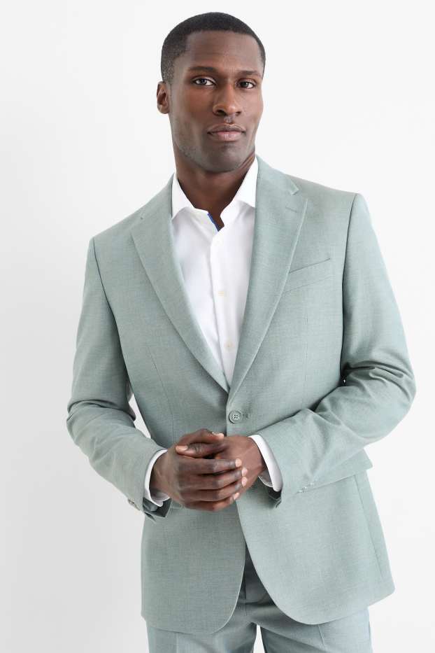 Uomo - Giacca coordinabile - regular fit - Flex - verde chiaro