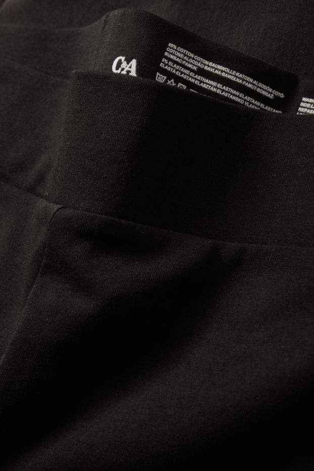 Dona - Paquet de 2 - leggings capri - negre