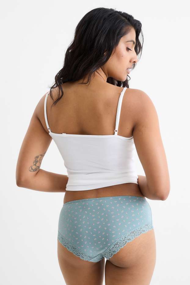 Dona - Paquet de 3 - calces hipster - rosa/blau