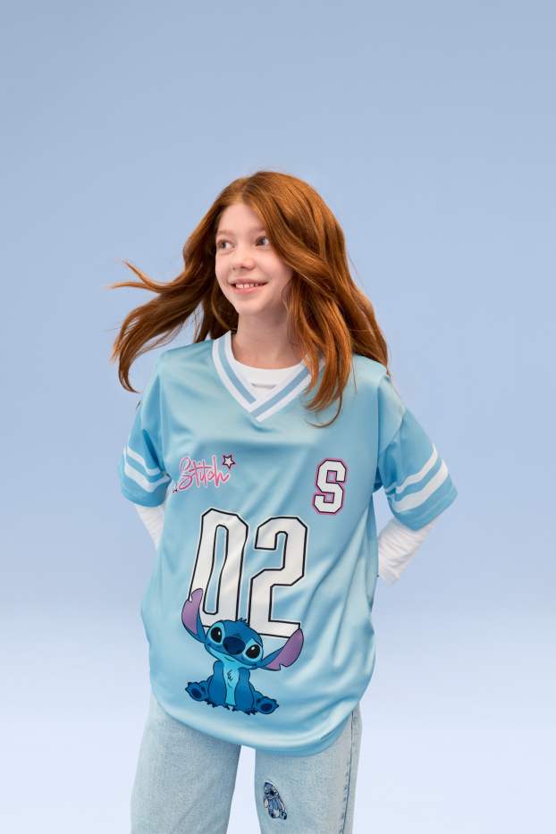 Bambine - Lilo & Stitch - t-shirt - azzurro