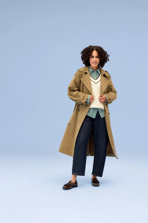 Damen - Trenchcoat - beige