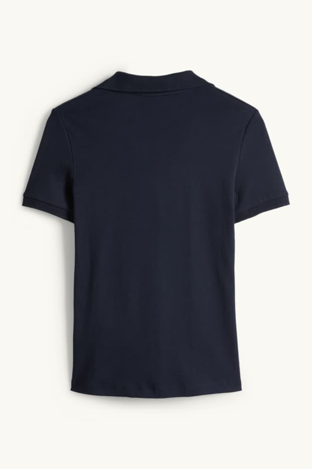 Women - Polo shirt - regular fit - dark blue