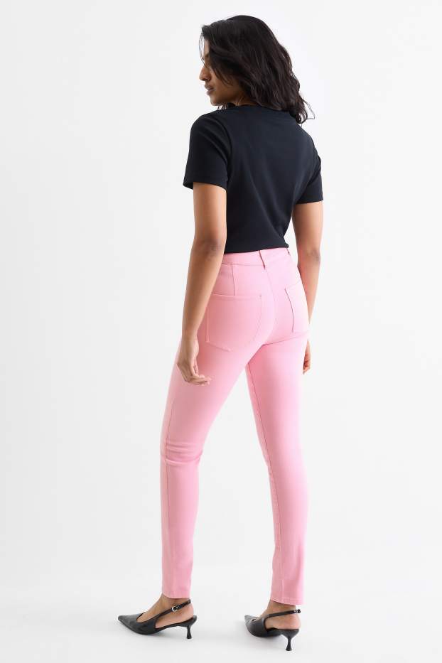Women - Jegging jeans - high waist - rose