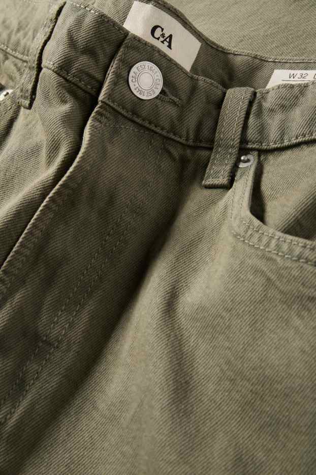 Heren - Barrel jeans - groen