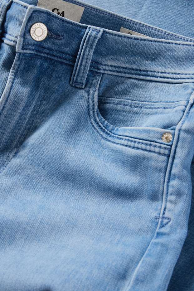 Damen - Slim Jeans - Mid Waist - Jog Denim - hellblau