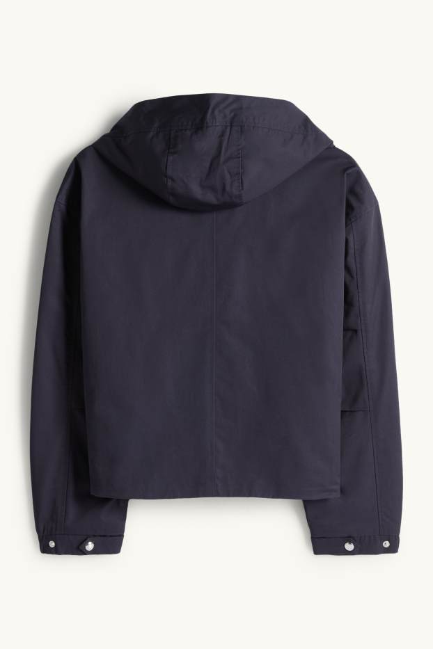 Damen - Jacke mit Kapuze - dunkelblau