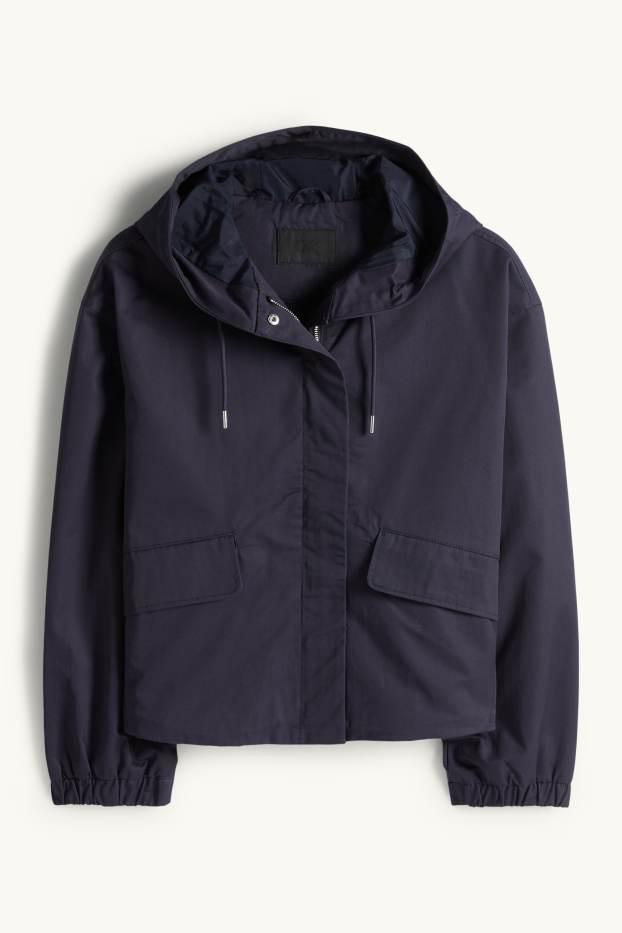 Damen - Jacke mit Kapuze - dunkelblau