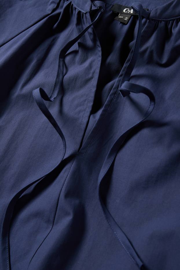 Dámské - Áčkové šaty - tmavomodrá