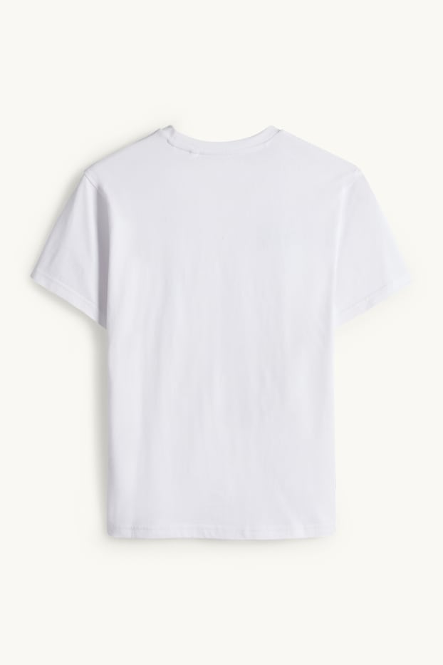 Dzieci chłopcy - Minecraft - koszulka z krótkim rękawem - biały / czarny