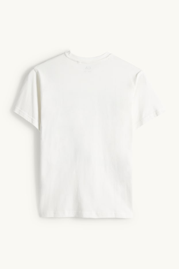 Children Boys - New York City - short sleeve T-shirt - white / black