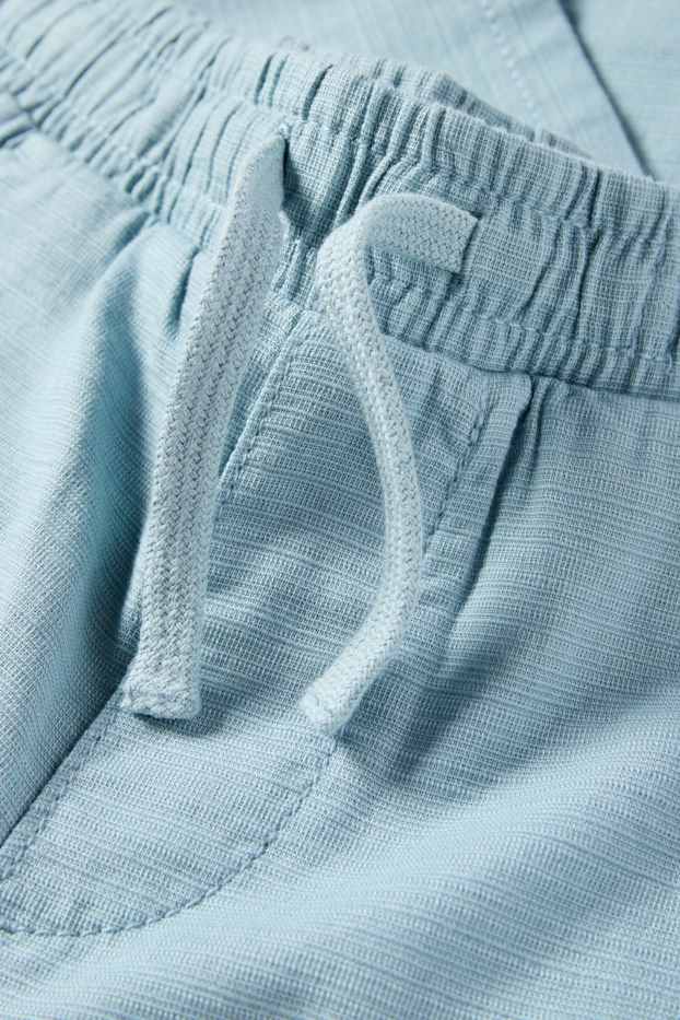 Bambini - Pantaloni - tessuto tramato - turchese