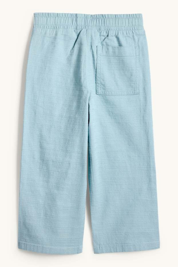 Bambini - Pantaloni - tessuto tramato - turchese