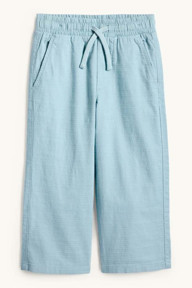 Bambini - Pantaloni - tessuto tramato - turchese