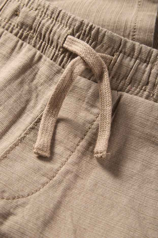 Bambini - Pantaloni - tessuto tramato - marrone chiaro