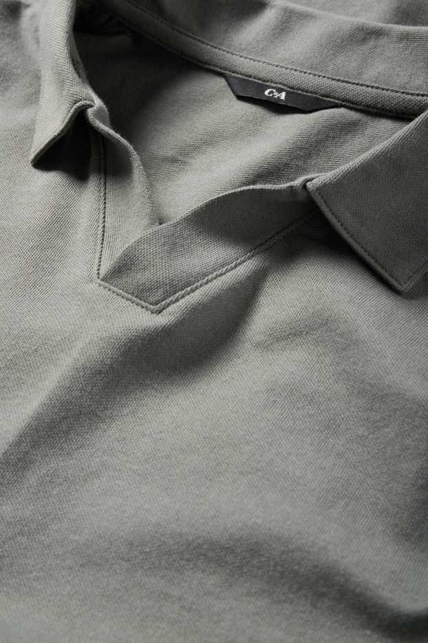 Pánské - Polokošile - regular fit - zelená