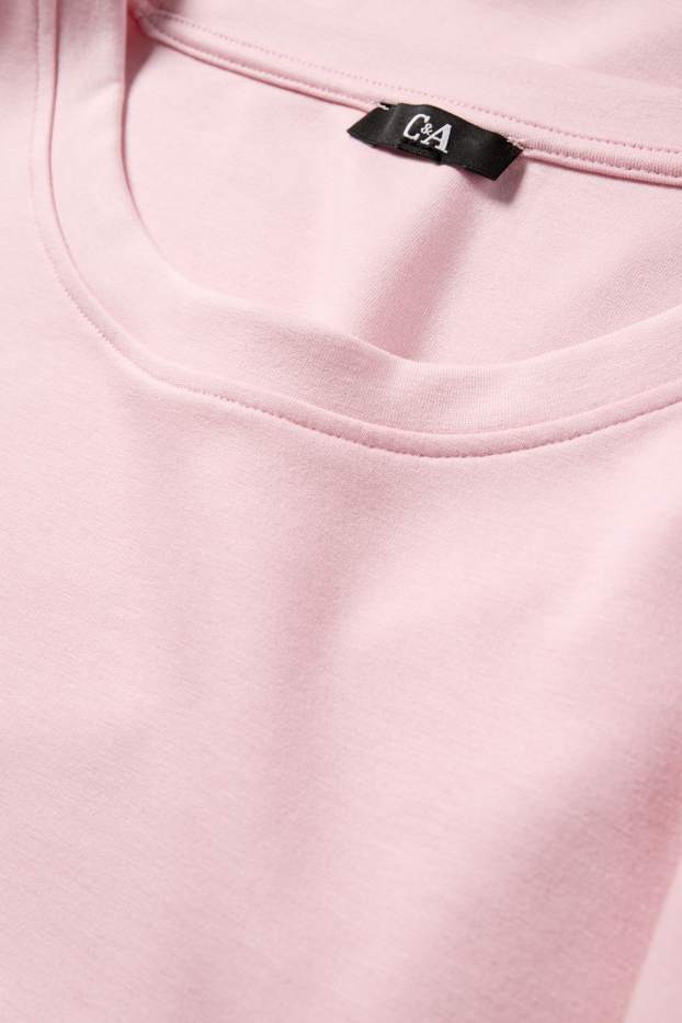 Damen - Langarmshirt - Relaxed Fit - rosa