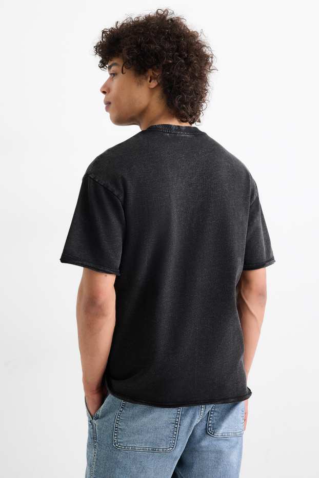 Hommes - T-shirt - relaxed fit - noir