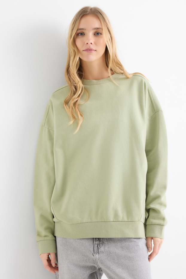 Damen - Sweatshirt - hellgrün