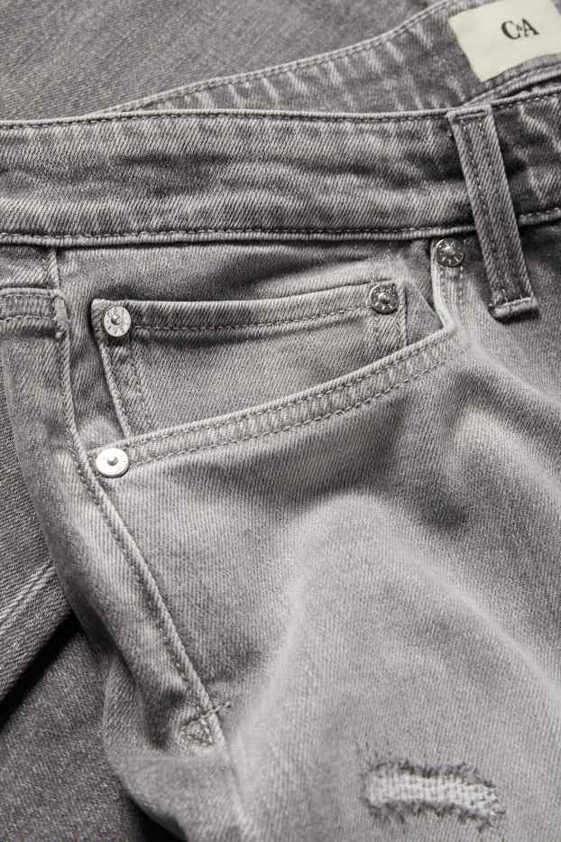 Hommes - Slim tapered jean - gris