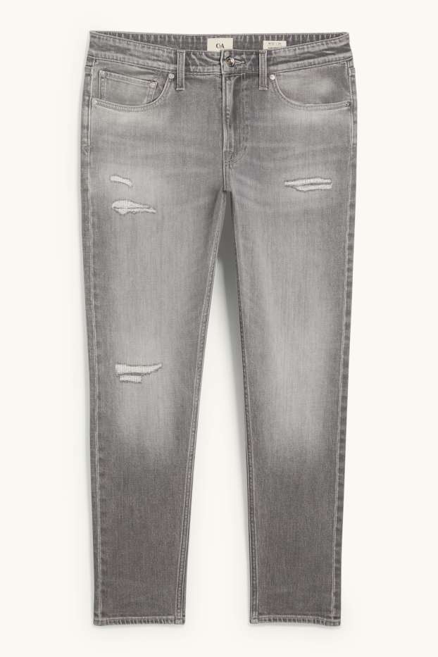 Hommes - Slim tapered jean - gris