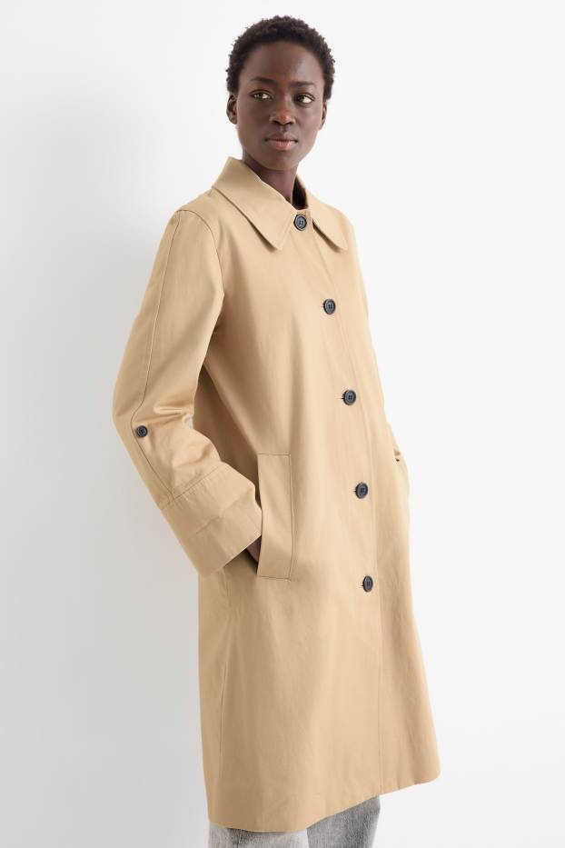 Damen - Mantel - beige