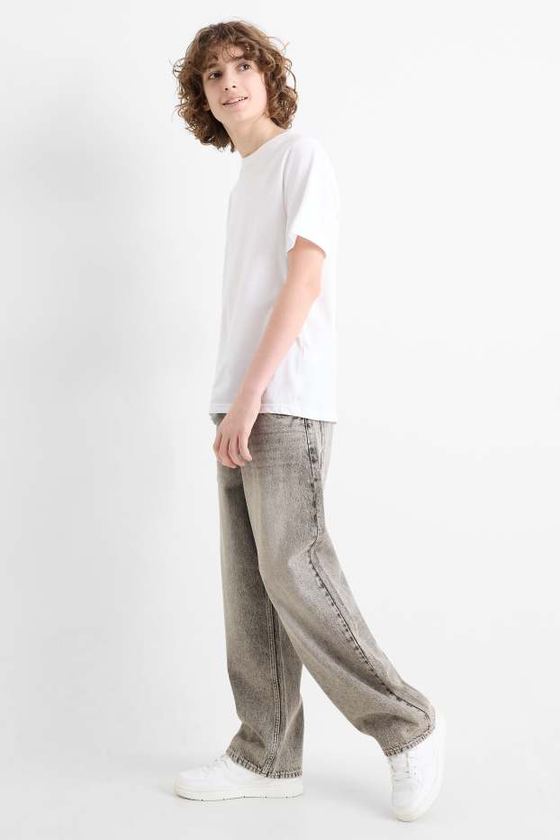 Enfants garçons - Jean baggy - jean gris