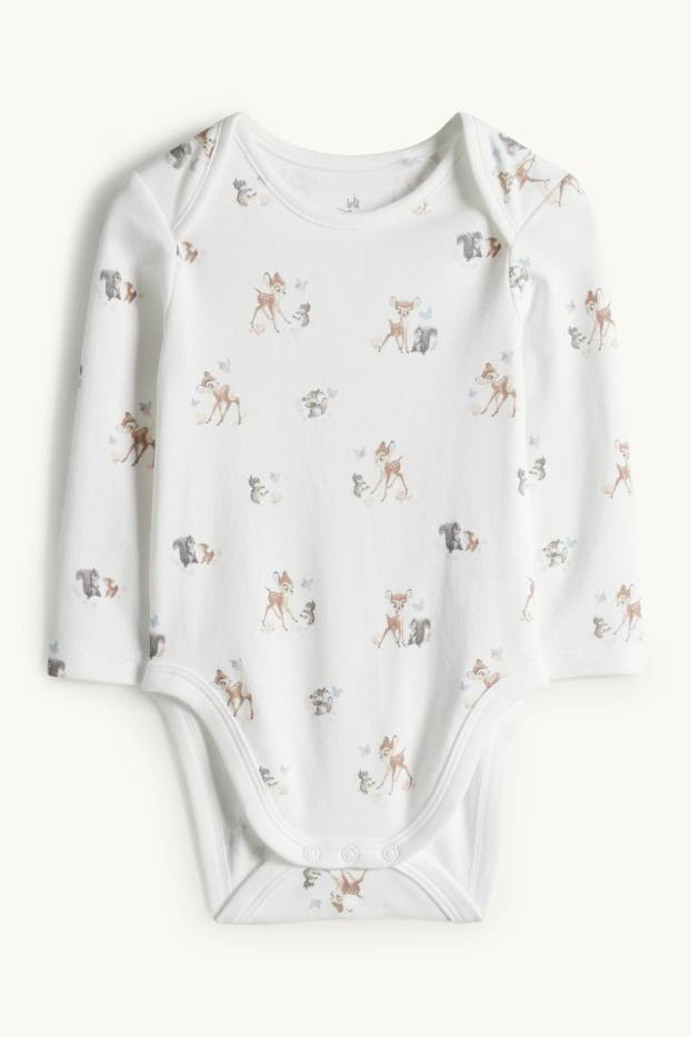 Baby Mädchen - Bambi - Strampler-Set - 2 teilig - weiss