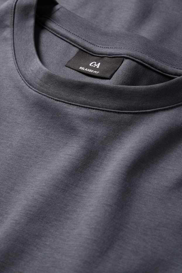 Herren - T-Shirt - Relaxed Fit - dunkelgrau