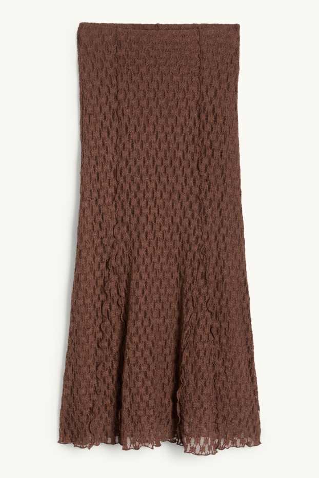 Dámské - Sukně - tmavohnědá