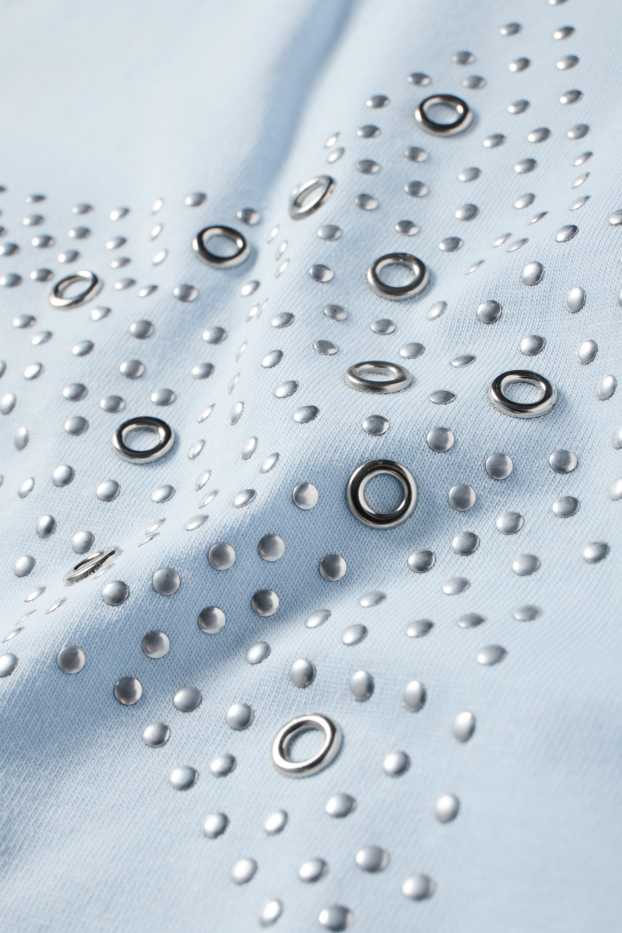 Bambine - Stella - t-shirt - azzurro