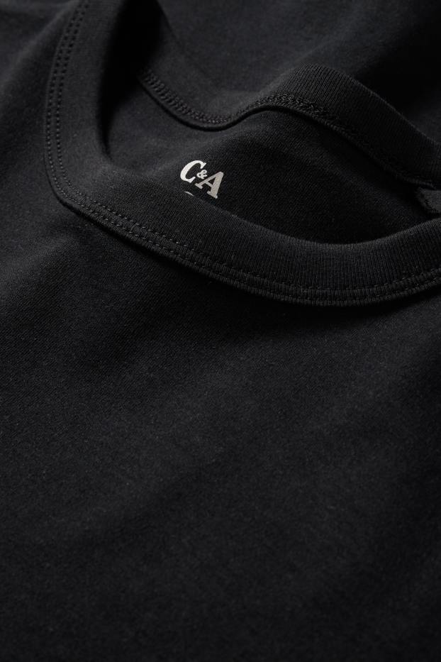 Donna - T-shirt - oversize - nero