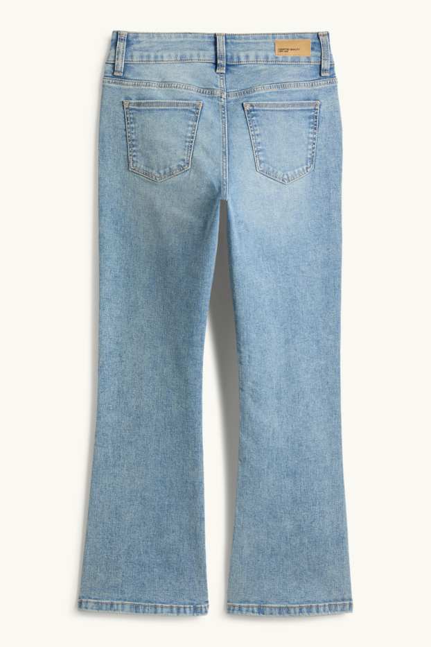 Copii - Fete - Bootcut jeans - LYCRA® - denim-albastru deschis