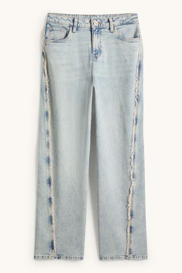 Children Girls - Wide leg jeans - denim-light gray