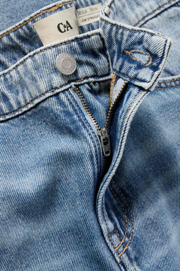 Femmes - Straight jean - low waist - jean bleu clair