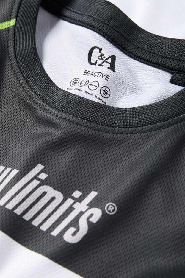 Děti - chlapci - Funkční tričko - černá/bílá