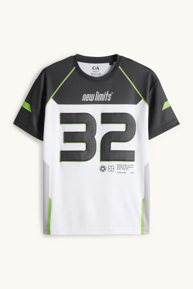 Děti - chlapci - Funkční tričko - černá/bílá