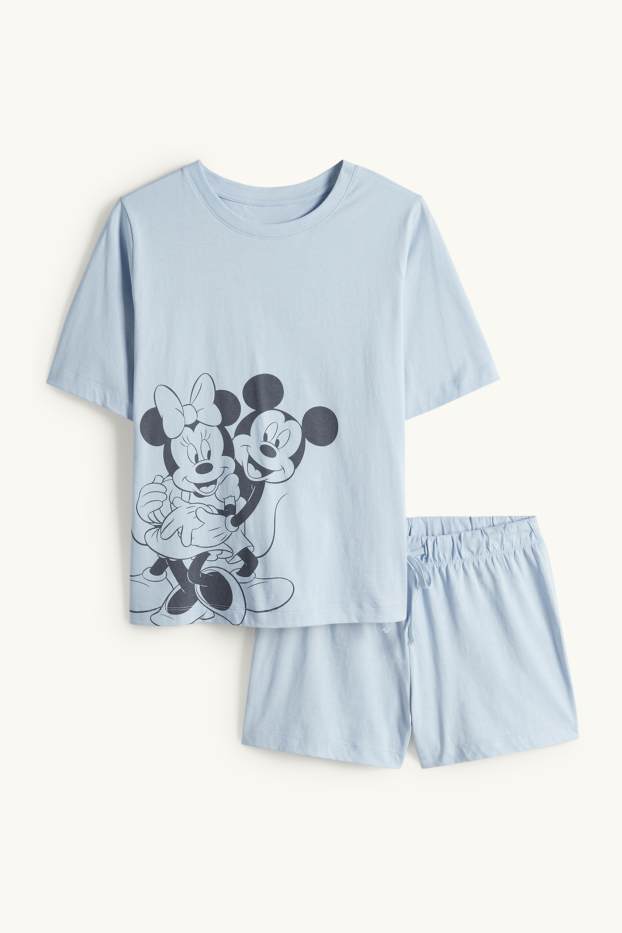 Dames - Shortama - Disney - lichtblauw