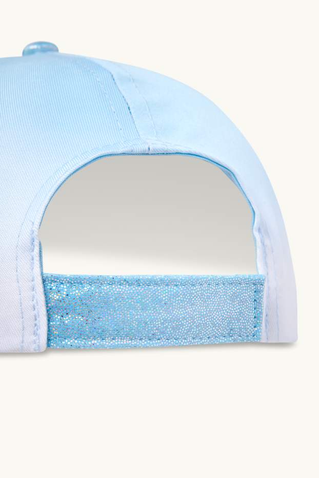 Kinder Mädchen - Die Eiskönigin - Baseballcap - Glanz-Effekt - hellblau