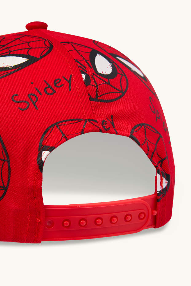 Enfants garçons - Spider-Man - casquette de baseball - rouge