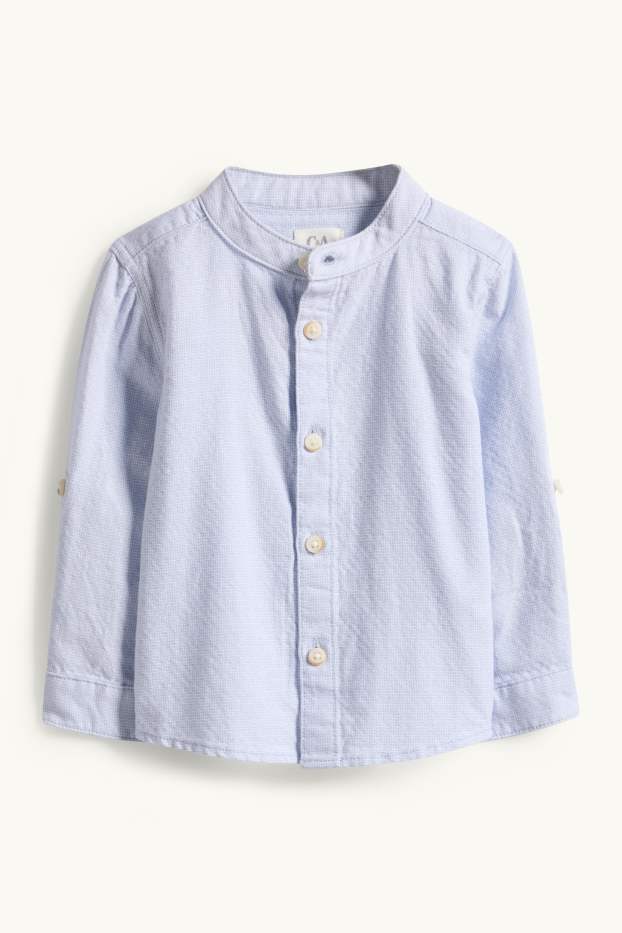 Baby Jungen - Baby-Outfit - 2 teilig - blau  / beige