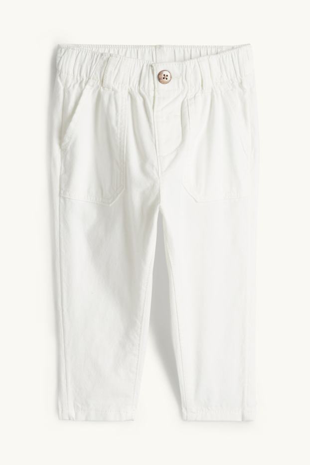 Miminka - chlapci - Outfit pro miminka - 2dílný - bílá/béžová