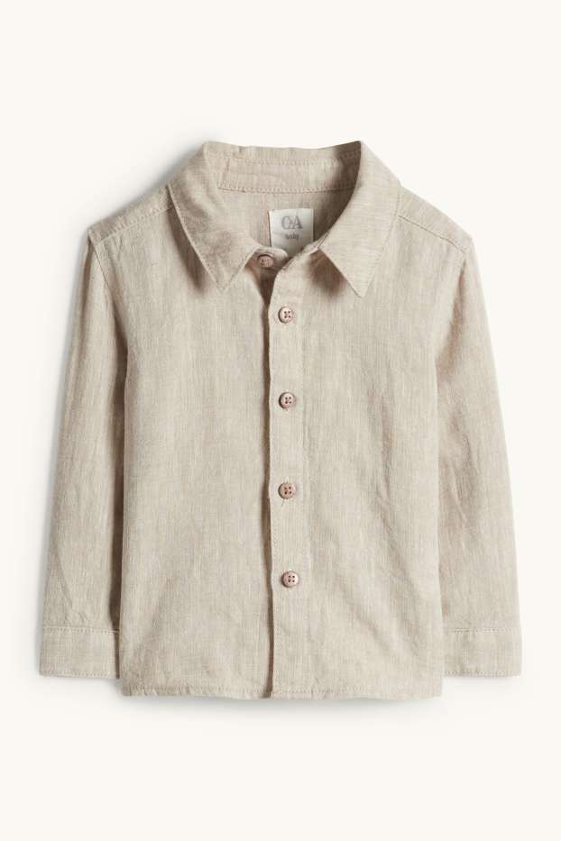 Miminka - chlapci - Outfit pro miminka - 2dílný - bílá/béžová