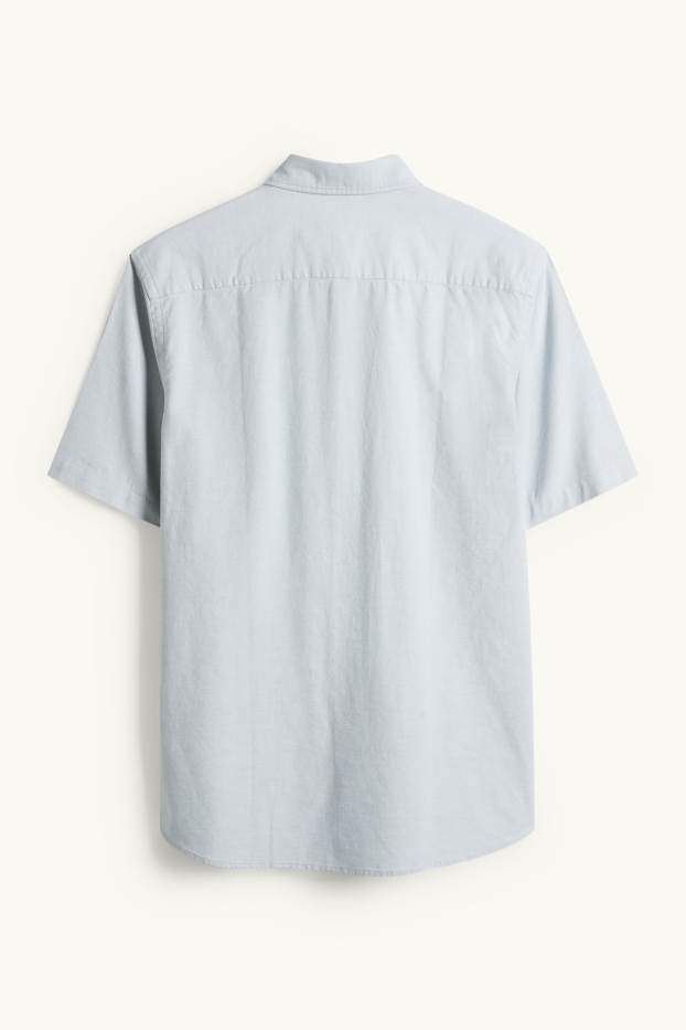 Hommes - Chemise - regular fit - col button-down - vert menthe