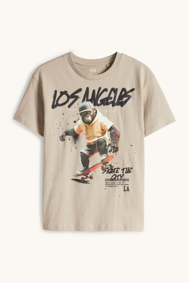 Bambini - Gorilla - maglia a maniche corte - beige