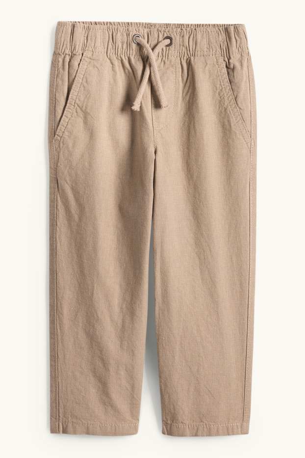 Enfants garçons - Pantalon avec teneur en lin - beige