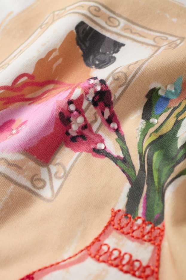 Damen - T-Shirt - Regular Fit - weiß