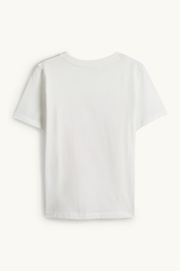 Damen - T-Shirt - Regular Fit - weiß