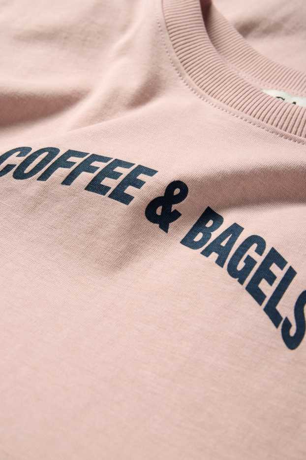 Dames - T-shirt - oversized - roze