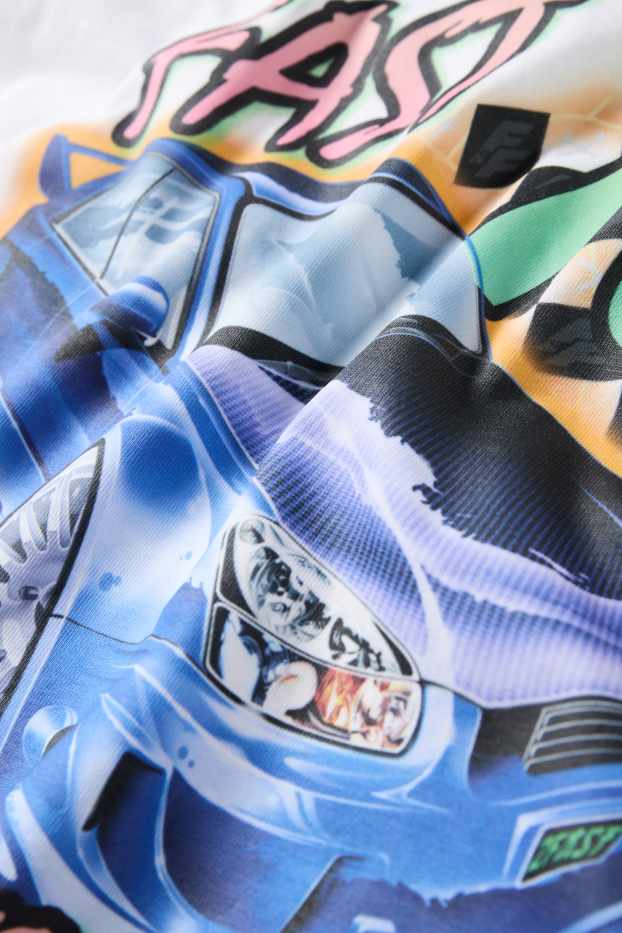 Copii - Băieți - Fast & Furious - tricou cu mânecă scurtă - alb